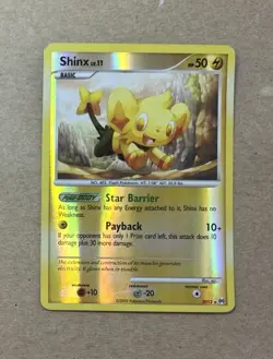 2009 Pokemon Platinum Arceus Shinx Holo Card SH12 - Image 1