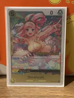 One Piece Card Game Shirahoshi OP03-116 UC Release Event Winner Pack Promo NM - Image 1