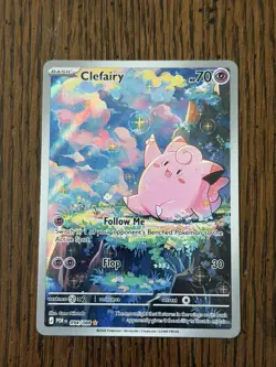 Pokemon TCG Clefairy 094/088 Me03: Perfect Order Holo Card Illustration Rare NM - Image 1