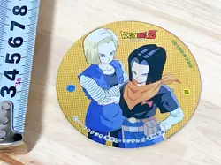 Dragon Ball Z Android 17 & 18 Menko Card 3” Vintage Japan - Image 1