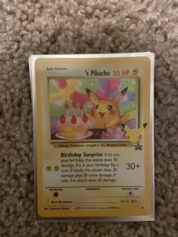 Pokemon TCG ______'s Pikachu Celebrations: Classic Collection 24/53 Holo Holo... - Image 1