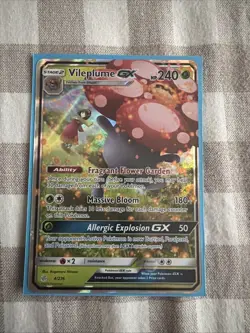 Pokemon Vileplume GX TCG Cosmic Eclipse Holo Card 4/236 Full Art Ultra Rare - NM - Image 1