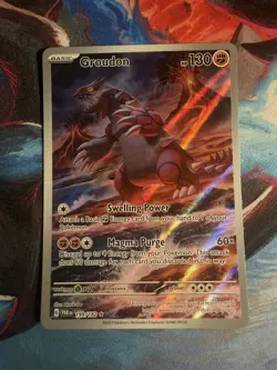 Groudon 199/182 Illustration Rare IR SV04 Paradox Rift Pokemon NM Near Mint - Image 1