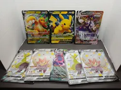 Lot of 8 Pokemon oversized Cards! Pikachu,Dragonite,Eldegoss,Boltund - Image 1