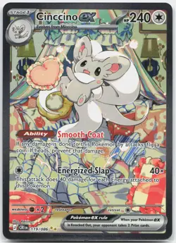 Cinccino ex 119/086 Holo Special Illustration Rare Chaos Rising Pokemon NM/M - Image 1