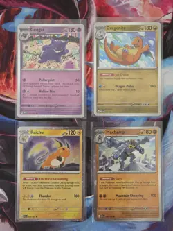Scarlet & Violet: 151 Mini Tins 🌀Cosmos Holo Set Gengar 4 NM Pokemon Cards - Image 1