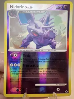 MP- Nidorino 74/111 Reverse Holo Rising Rivals AUTHENTIC Pokemon Card - Image 1