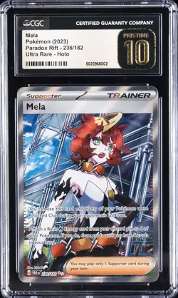 2023 POKEMON PARADOX RIFT ULTRA RARE - HOLO #236 MELA CGC 10 PRISTINE - Image 1