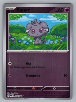 ESPURR 033/088 C PERFECT ORDER POKEMON REVERSE HOLO NM ME03 2026 - Image 1