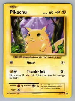 PIKACHU 35/108 C EVOLUTIONS POKEMON NM EVO 2016 - Image 1