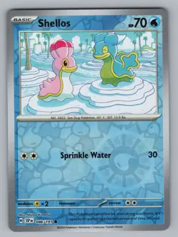 SHELLOS 046/191 C SURGING SPARKS POKEMON REVERSE HOLO NM SSP 2024; - Image 1