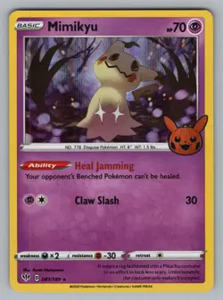 MIMIKYU 081_189 HOLO P TRICK OR TRADE BOOSTER POKEMON HOLO NM TTBB 2022 - Image 1