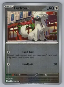 FURFROU 067/088 C PERFECT ORDER POKEMON REVERSE HOLO NM ME03 2026 - Image 1