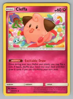 CLEFFA 131214 UC UNBROKEN BONDS POKEMON NM UNB 2019 - Image 1