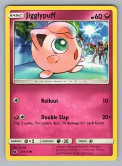 JIGGLYPUFF 71/111 C CRIMSON INVASION POKEMON NM CIN 20-17 - Image 1