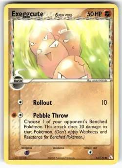 Exeggcute (Delta Species) Holon Phantoms Common Pokemon Moderately played - Image 1