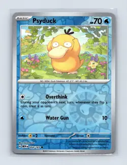 Psyduck 054/165 Common 151 Pokemon Reverse Holo Lightly Played - Image 1
