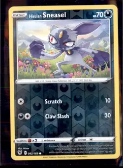 Pokemon Hisui Sneasel Astral Radiance Common Reverse Holo - Image 1