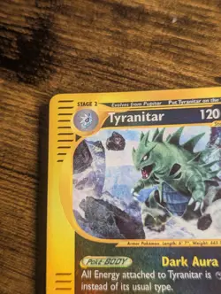 Pokemon WoTC 2002 🏔 Tyranitar 029/165 Expedition Base Set Reverse Holo ✨ - Image 3