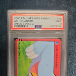 PSA 9 MINT Pokemon Japanese Bandai Carddass 2000 Ash / Quagsire #48 - Image 3
