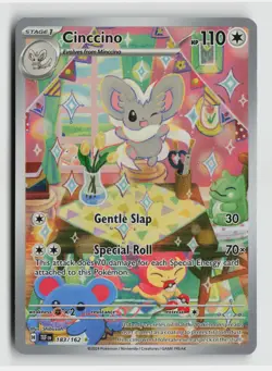 Pokemon - Cinccino - 183/162 SV05: Temporal Forces - Illustration Rare - NM - Image 1
