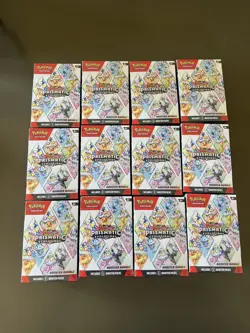 Pokemon Scarlet & Violet Prismatic Evolutions Booster Bundle Lot of 12 Sealed - Image 1