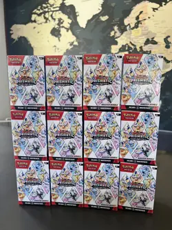 Pokemon Scarlet & Violet Prismatic Evolutions Booster Bundle Lot of 12 Sealed - Image 2