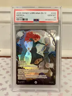 Disney Lorcana Iconic Merida Formidable Archer #242 Wilds Unknown PSA 10 - Image 1