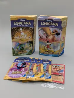 Disney Lorcana Into the Inklands 2 Starter Decks & 4 card packs - New Sealed - Image 1