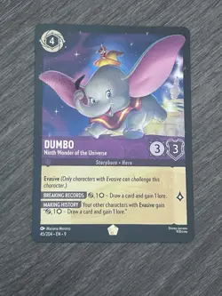 Disney Lorcana TCG Dumbo Ninth Wonder of the Universe 45/204 Legendary Fabled - Image 1