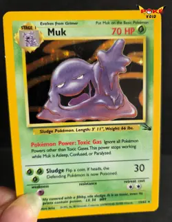 Pokemon 13/62 Muk (Holo) (Unlimited Edition) LP - Image 1