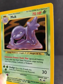 Pokemon 13/62 Muk (Holo) (Unlimited Edition) LP - Image 4