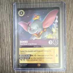 Disney Lorcana Dumbo Ninth Wonder 45/204 Legendary Fabled Regular Amethyst Card - Image 1