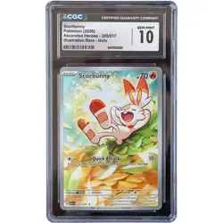 Scorbunny #225/217 Ascended Heroes CGC 10 Pokemon Card *AE - Image 1