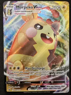 Morpeko VMAX 080/202 Sword Shield Base Full Art Ultra Rare Holo Pokemon 2020 NM - Image 1