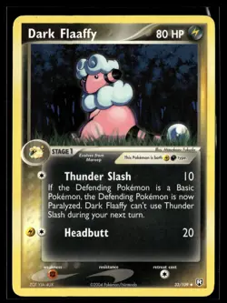 Pokemon TCG Team Rocket Returns #33/109 Dark Flaaffy - Image 1