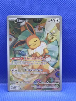 Pokemon Prismatic Evolutions Eevee SVP 173 Black Star Promo - Image 1