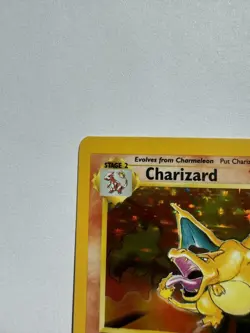 1999 Pokemon Base Set Charizard Holo 4/102 Unlimited Rare Holographic Ungraded - Image 3