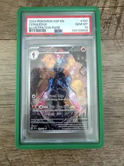 Pokemon TCG Ceruledge Illustration Rare 197 PSA 10 - Image 1