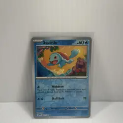 Pokemon TCG Squirtle 007/165 Reverse Holo Pokemon 151 Scarlet & Violet NM - Image 1