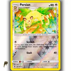 Pokemon Burning Shadows Persian 102/147 Reverse Holo Rare Card M/NM - Image 1
