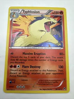 Pokemon Typhlosion TCG Breakthrough Holo Card 20/162 Rare - Image 1