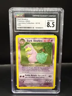 Pokemon CGC 8.5 Dark Slowbro 2002 Legendary Collection 8/110 Holo - Image 1