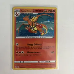 2020 Pokemon Black Star Promo Special Delivery Charizard SWSH075 - Image 1
