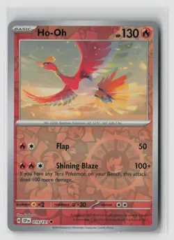 Ho-oh #019/191 Sv08 Surging Sparks Uncommon Reverse Holo Pokemon TCG NM - Image 1