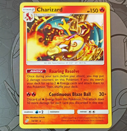 Charizard 14/181 SM-Team Up Rare Non Holo English 2019 Roaring Resolve - Image 1