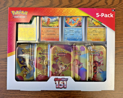 Pokemon Scarlet & Violet 151 Mini Tins 5-Pack! Costco Bundle (Meowth) Sealed! - Image 1