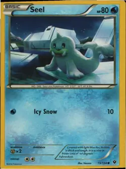 Seel 15/124 Common Fates Collide Pokemon Lightly Played - Image 1