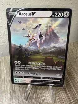 Pokemon TCG: Sword and Shield Promo SWSH204: Arceus V Black Star Promo (NM) - Image 1