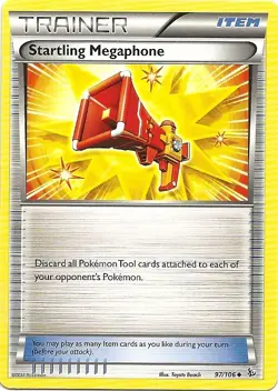 4x STARTLING MEGAPHONE 97/106 XY- FLASHFIRE Pokemon Cards-Uncommon- NM/MINT - Image 1